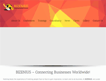 Tablet Screenshot of bizenius.com